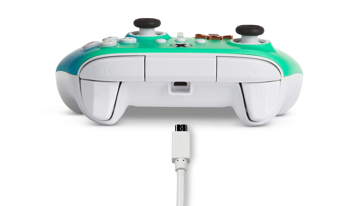 PowerA Enhanced Wired Controller for Xbox Series X|S – Seafoam Fade (Amazon Exclusive)