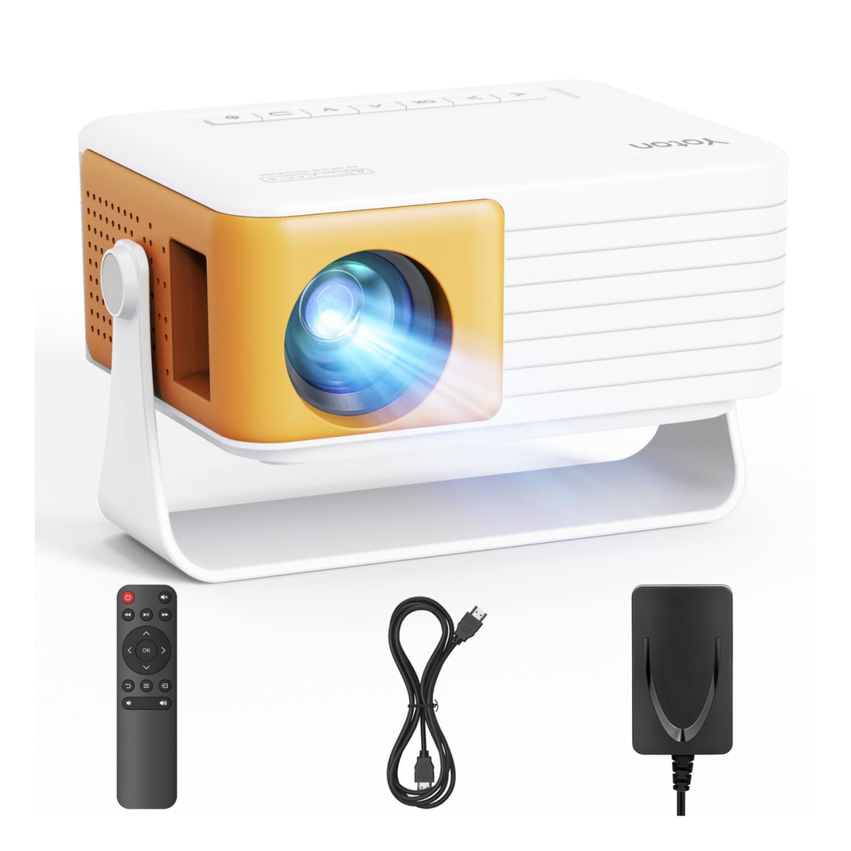 Yoton Y3 Mini Projector, 317g Ultra-Portable, 360° Rotating, Auto Keystone