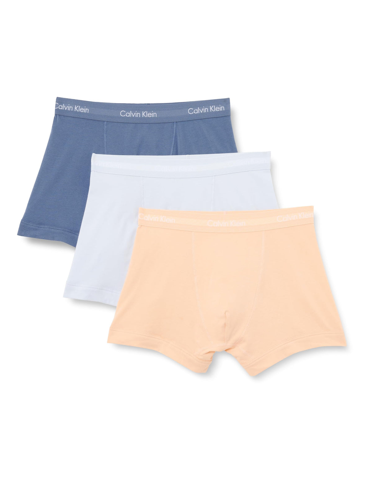 Calvin Klein Men’s 3 Pack Trunks with Logo Waistband