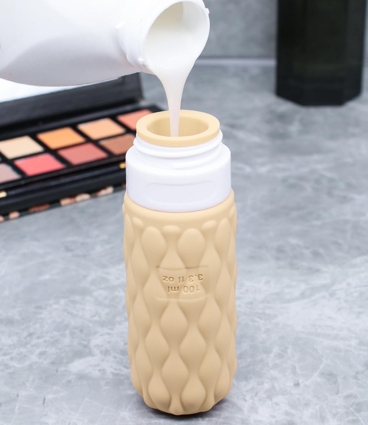 100ml Silicone Travel Bottles for Toiletries for Shampoo and Conditioner