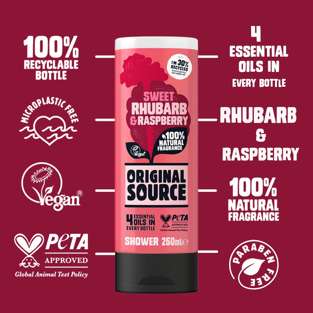 Original Source Coconut & Shea Butter Shower Gel, 6x250ml