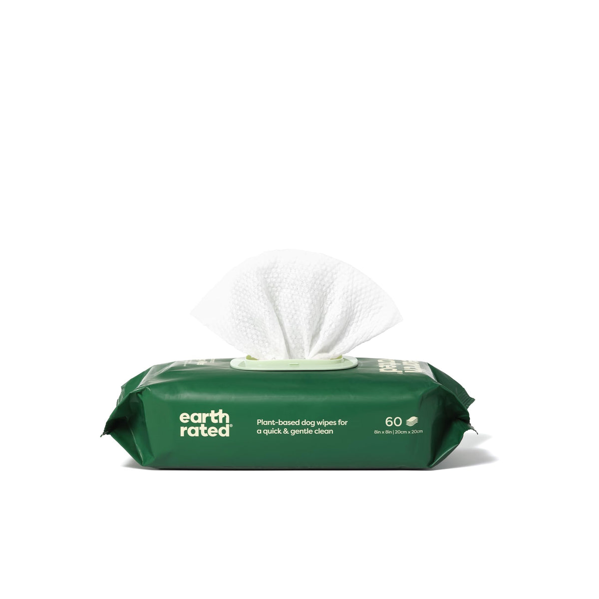 Earth Rated Pet Wipes for Dogs, Hypoallergenic, Cleaning and Hydrating, for Grooming Paws, Body and Bums, Unscented, 100 Count