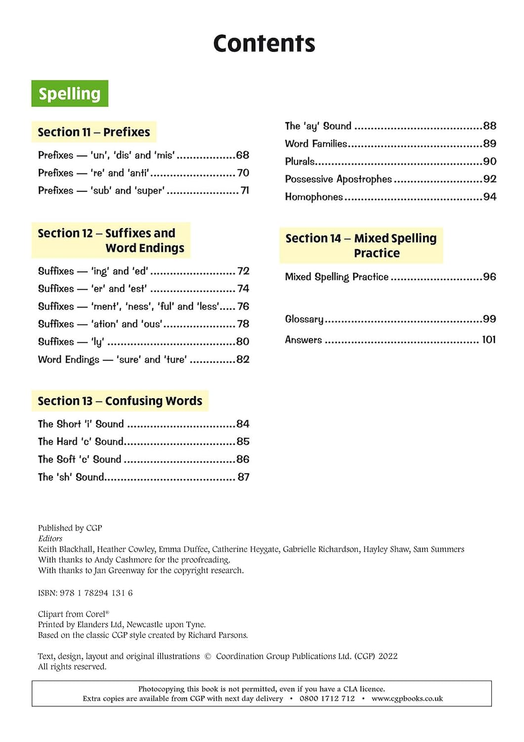 KS2 English Year 3 Grammar, Punctuation & Spelling Targeted Question Book (with Answers) (CGP Year 3 English)