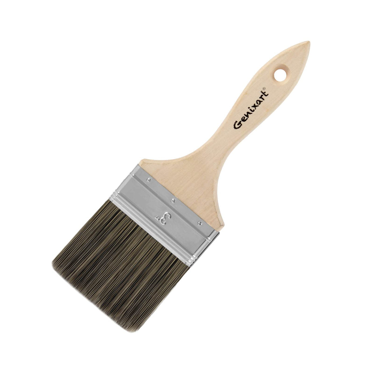 Genixart Double Thick Chip Paint Brush Set, Wood Fence Stain Brush, 3 Inch