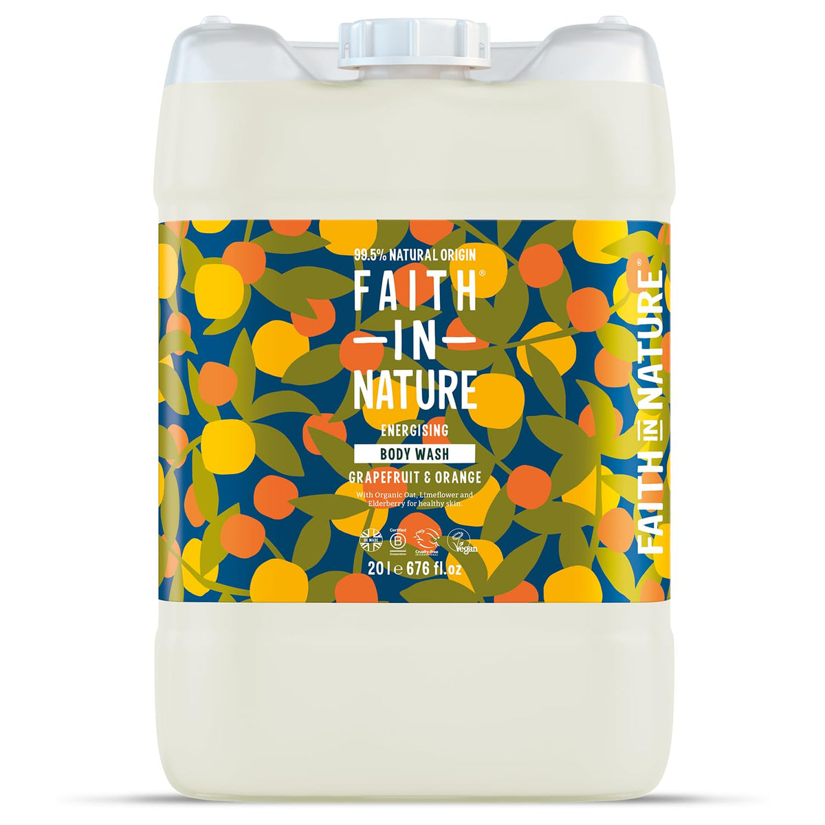 Faith In Nature Natural Fragrance Free Body Wash, Sensitive, Vegan and Cruelty Free, No SLS or Parabens, 400 ml