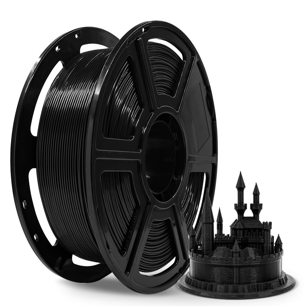 FLASHFORGE 3D Printer Filament, PLA PRO Filament 1.75mm, 1KG Spool (2.2lbs), Dimensional Accuracy +/- 0.02mm for FDM 3D Printers, Better Tenacity & No Knotting (White)