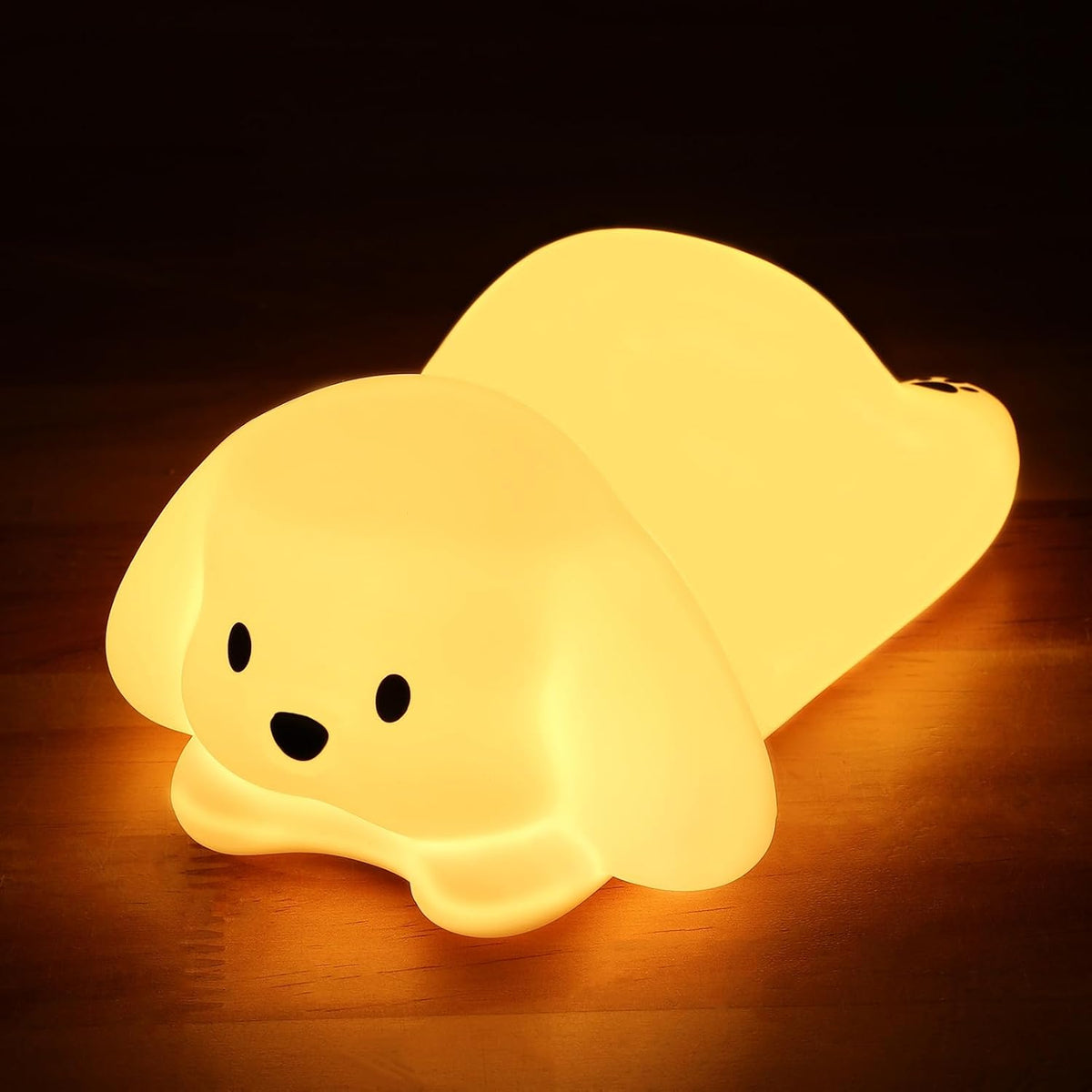 ZKLiLi Cat Night Light for Kids,Cute Night Lamp for Nursery,Squishy Silicone Touch Lights Portable, Gift for Birthday and Christmas for Kids Baby Children (Battery Cat)