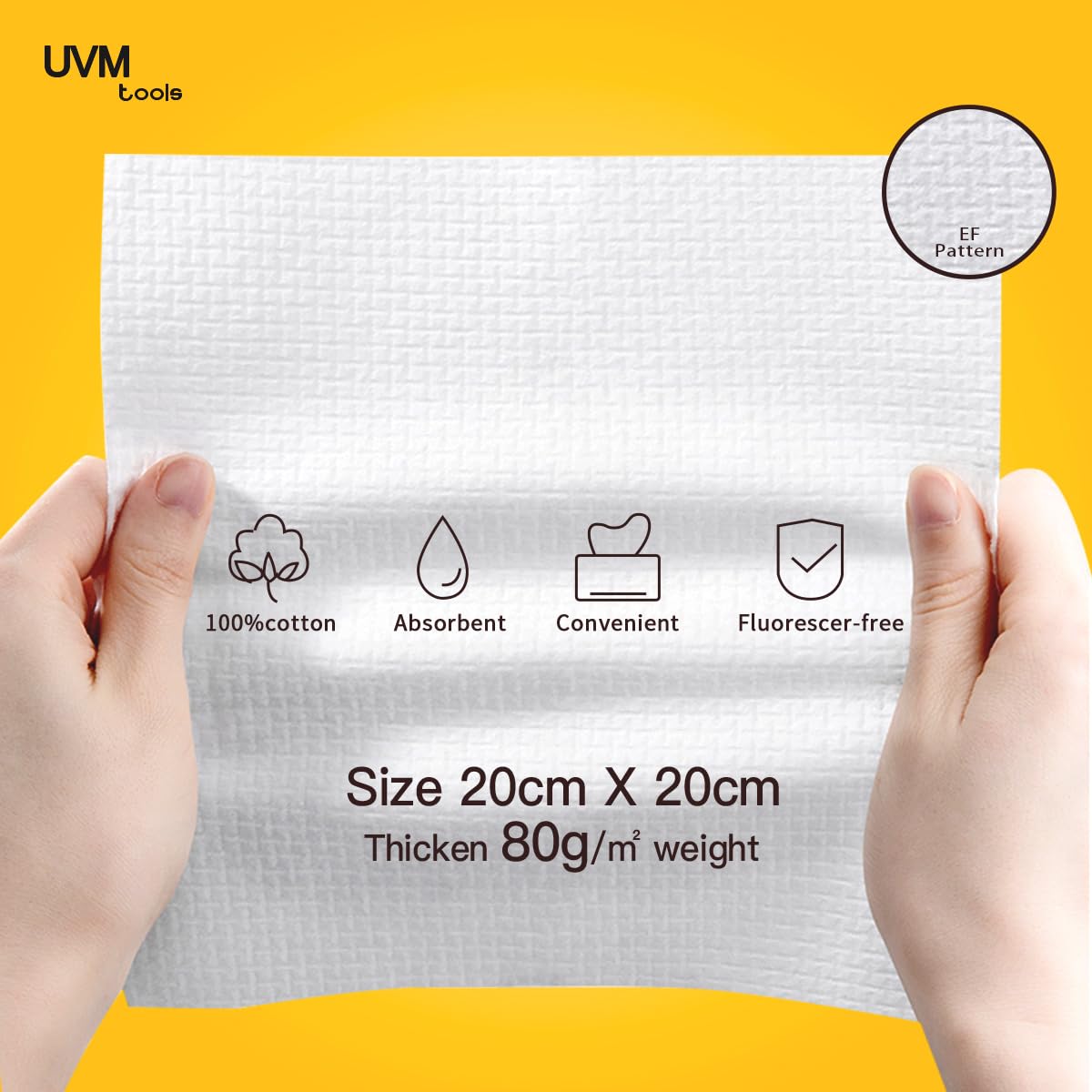 Face Towel 120 Count Disposable Face Wipes Cloths for Washing Soft Cotton Dry Baby Wipes, Skincare, Makeup Remover (PEARL PATTERN)