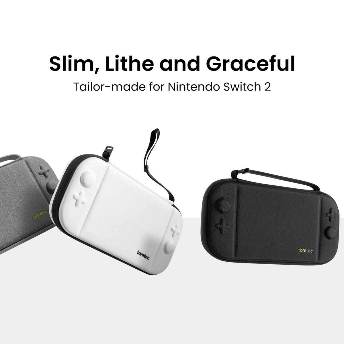 tomtoc Slim Carring Case for Nintendo Switch 2, Military Grade Protection