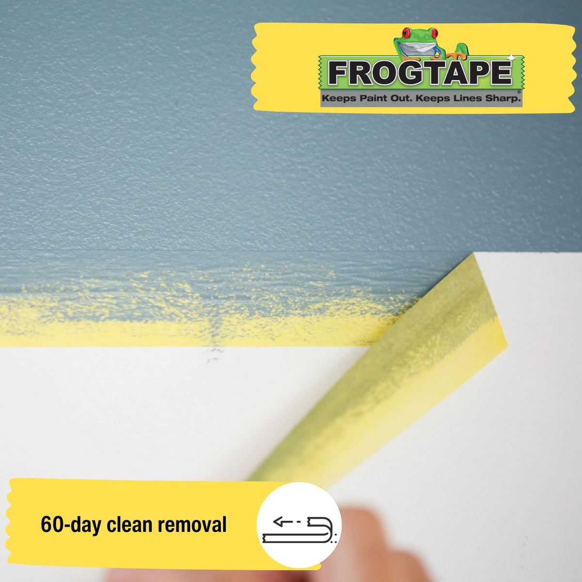 Frog Tape Yellow Delicate Surface Painters Masking Tape 24mm x 55m. Indoor painting and decorating for sharp lines and no paint bleed