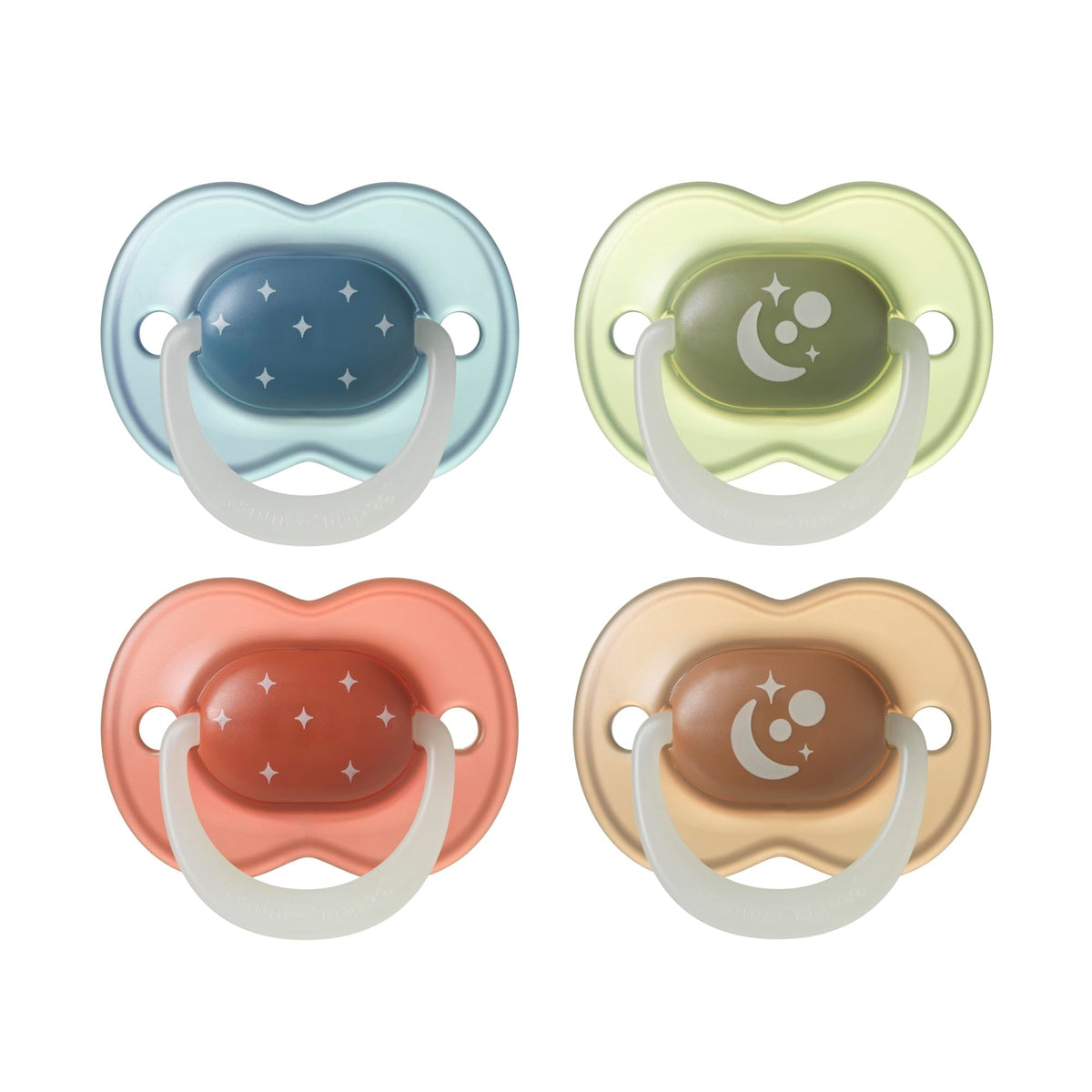 Tommee Tippee Ultra-Light StayPut Night Glow Dummy 6-18m Pack of 2