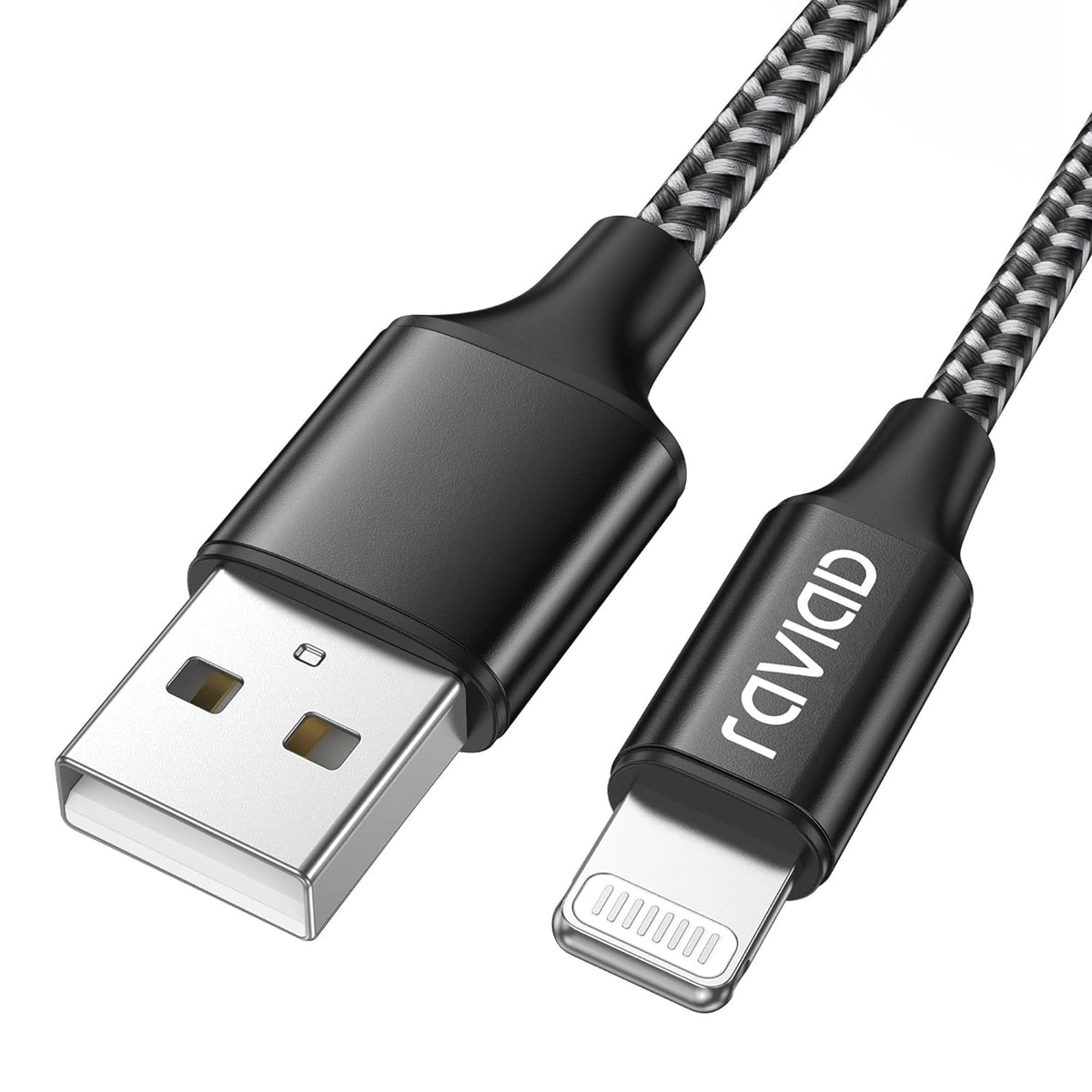 RAVIAD iPhone Cable Short [0.5FT/15CM, MFi Certified] iPhone Charger Cable