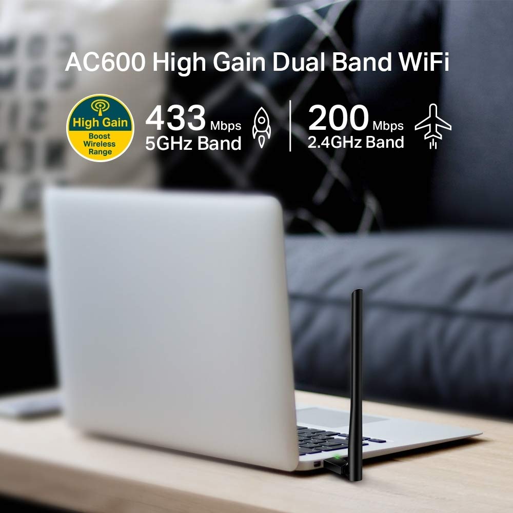 TP-Link Archer T3U Plus AC1300 WiFi Dongle, USB WiFi Adapter for PC