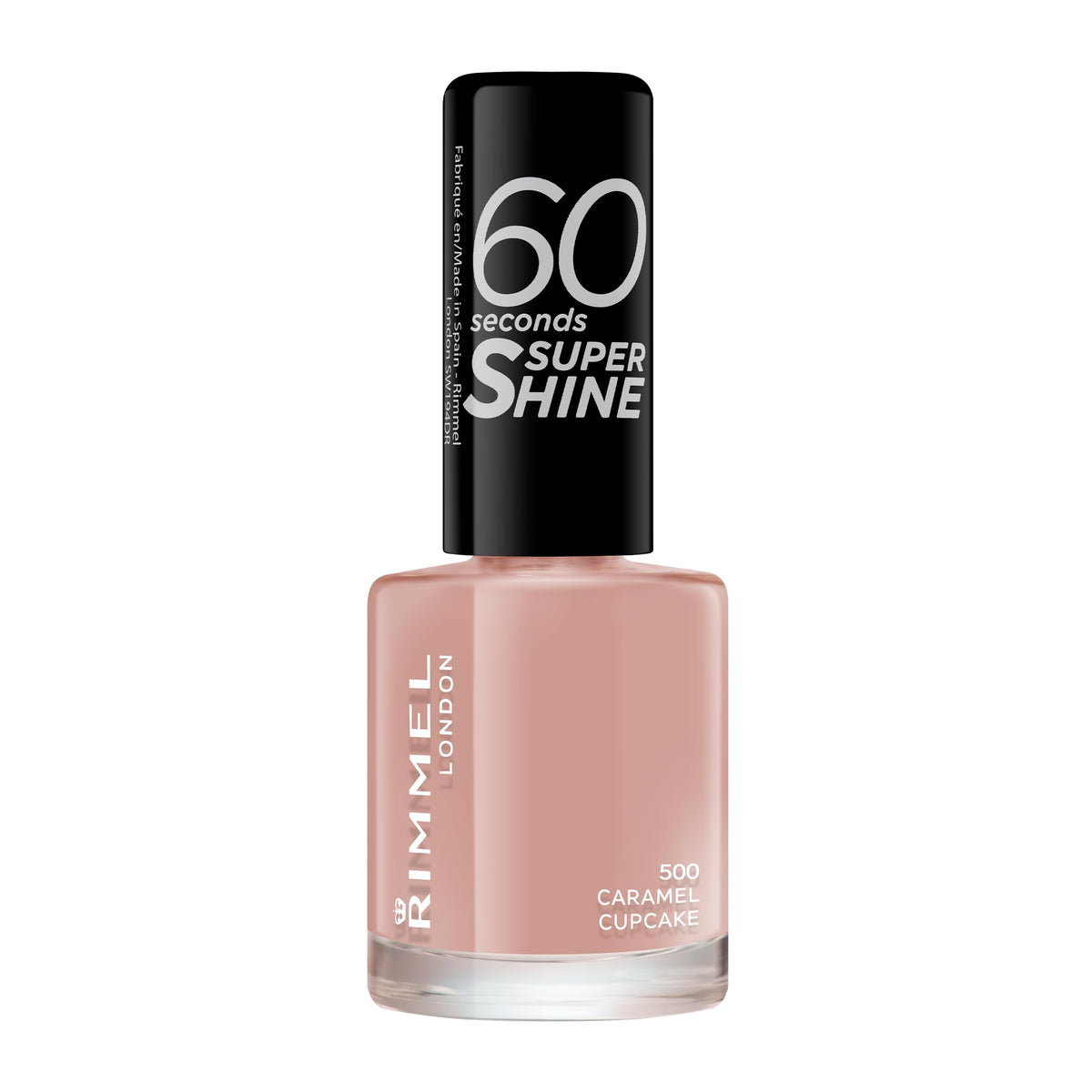 Rimmel 60 Seconds Super Shine Nail Polish, 740 Clear, Quick-Dry Nail Polish, Ultra-Shiny Finish, Easy to Apply, Vibrant Colour, Long-Wearing, Improved Formula, Vegan, 8ml