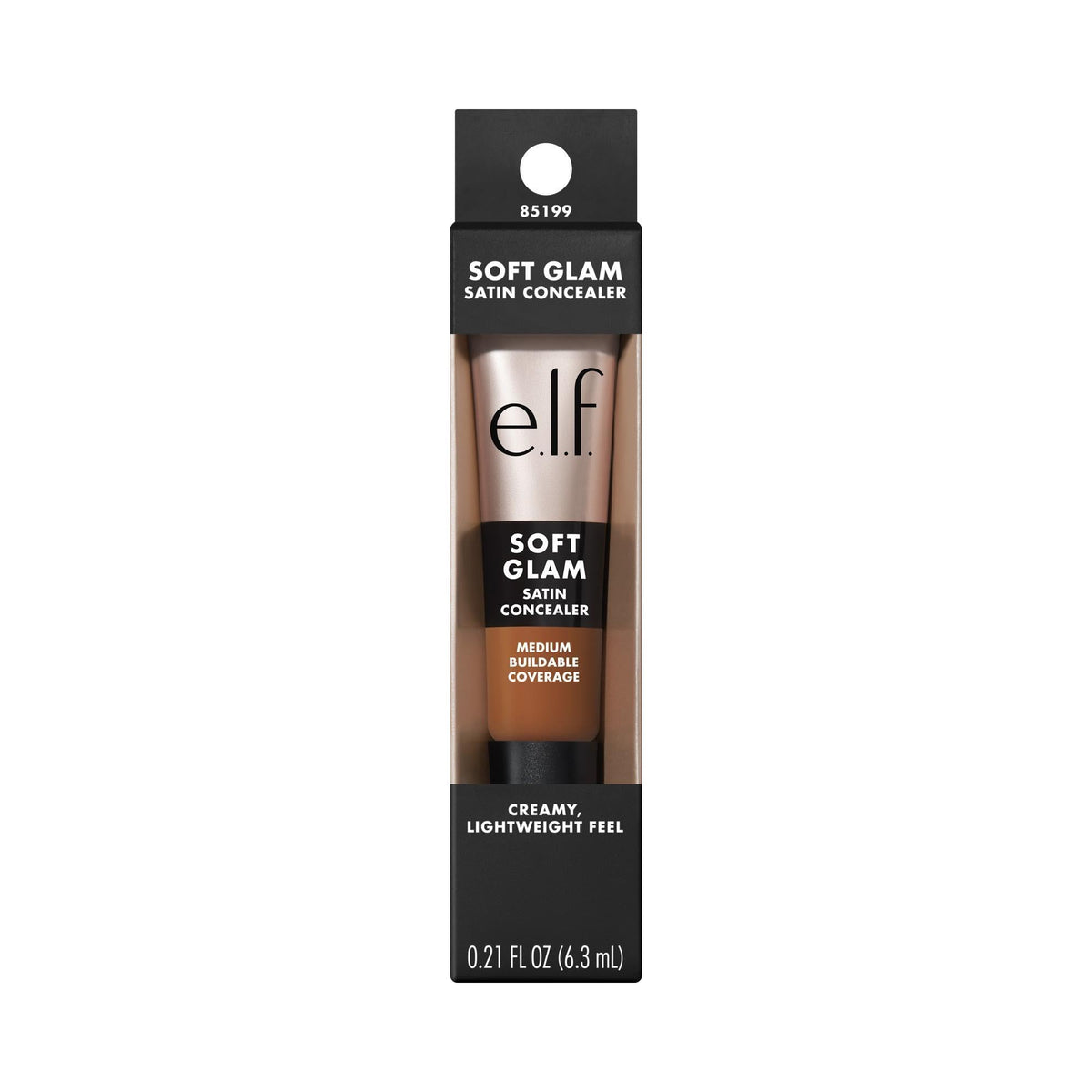 e.l.f. Soft Glam Satin Concealer, Medium Coverage for Blemishes & Under-Eye, Crease-Resistant, Long-Lasting, Vegan & Cruelty-Free, 10 Fair Cool