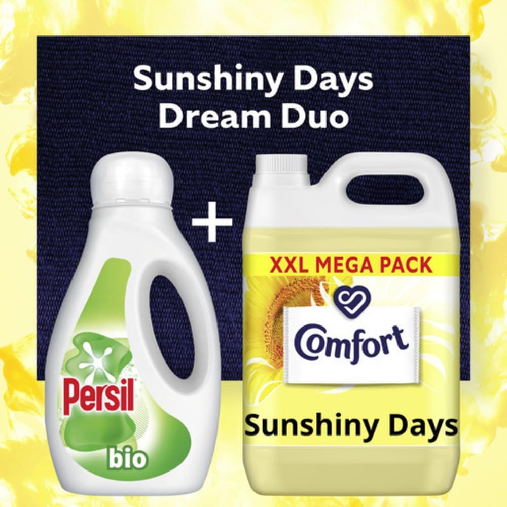 Comfort Sunshiny Days Fabric Conditioner with Stay Fresh technology for 100 days of freshness + fragrance* 4.8 L (160 washes) (Pack of 2)