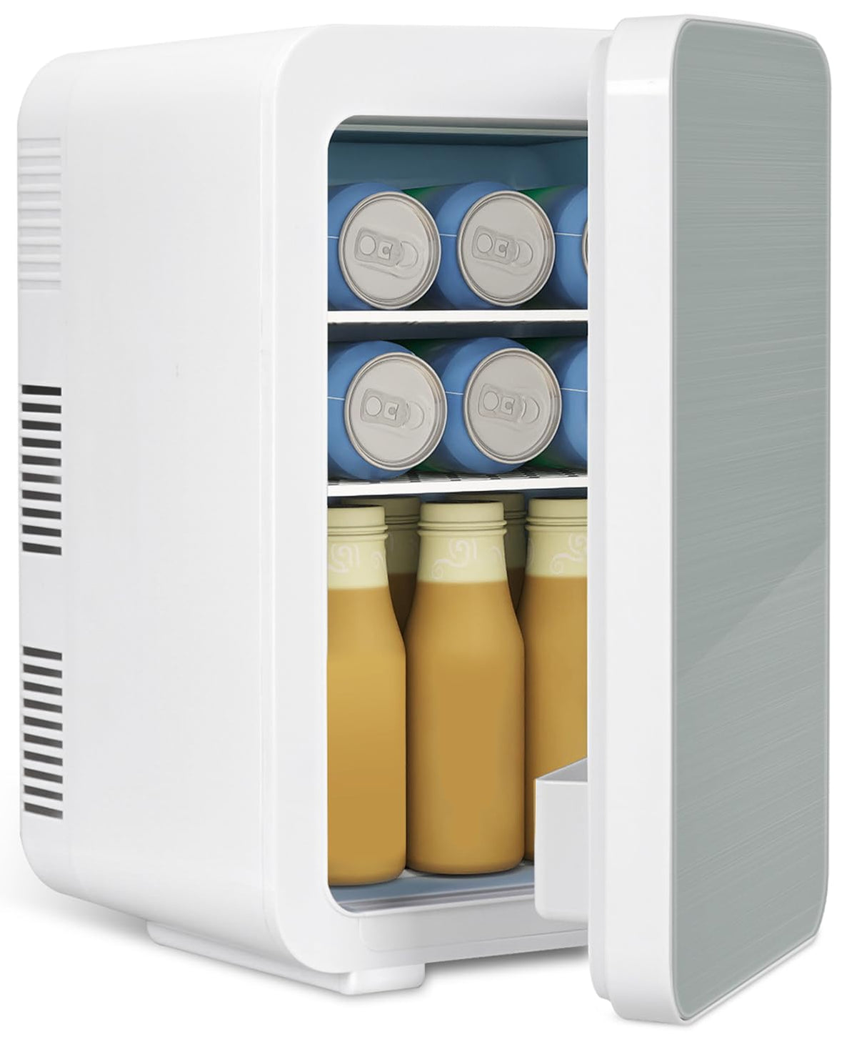 ARTETHYS Mini Fridge for Bedrooms, 10L Small Portable Car Fridges