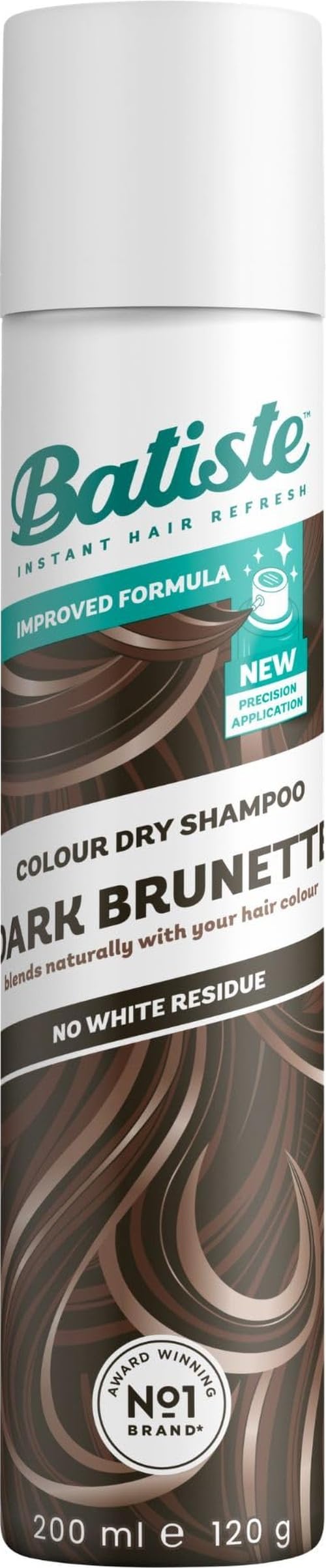 Batiste Dark Brunette Dry Shampoo, Colour Blends Seamlessly, 350ml