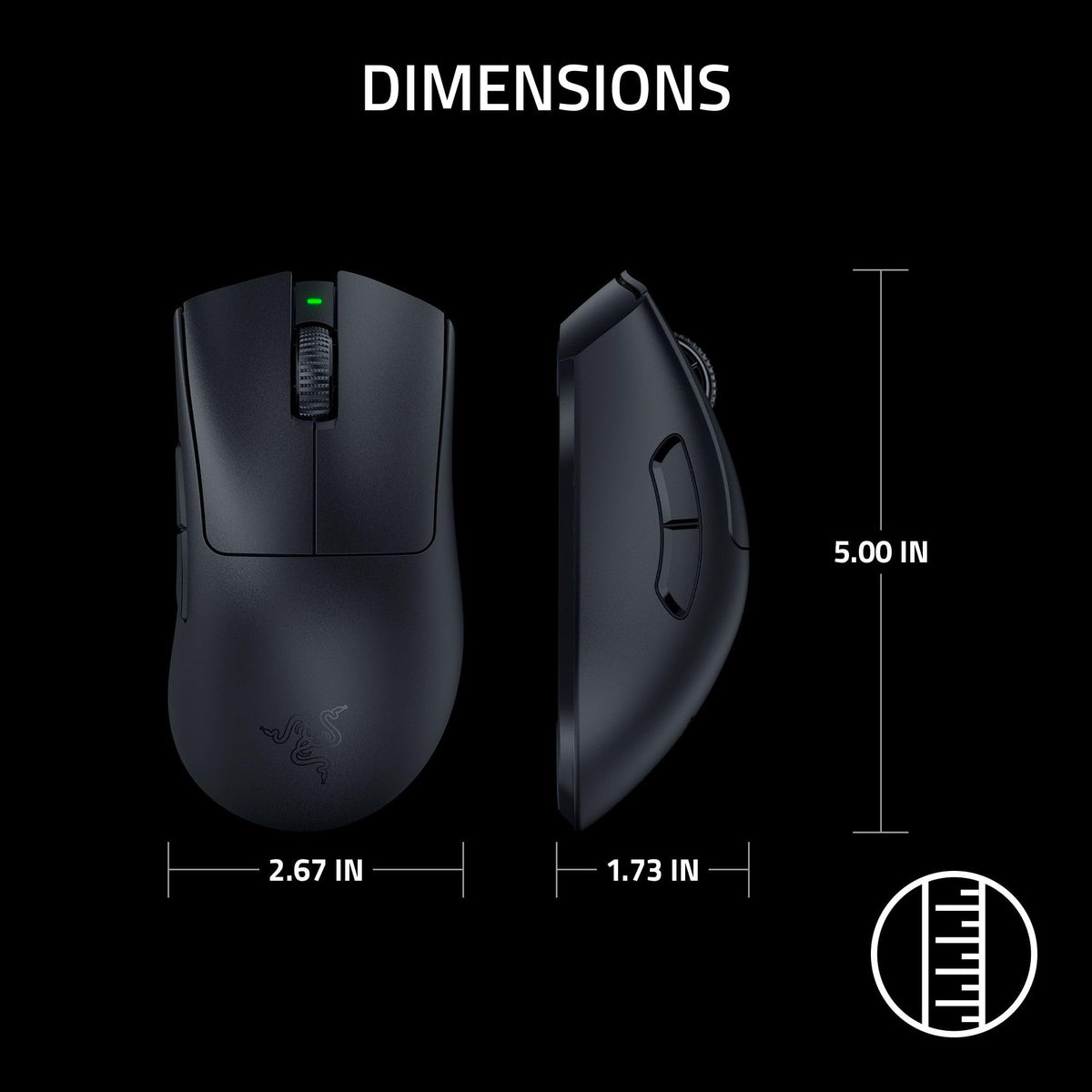 Razer DeathAdder Essential (2021) - Wired Gaming Mouse (Optical Sensor, 6400 DPI, 5 Programmable Buttons, Ergonomic Form Factor) White