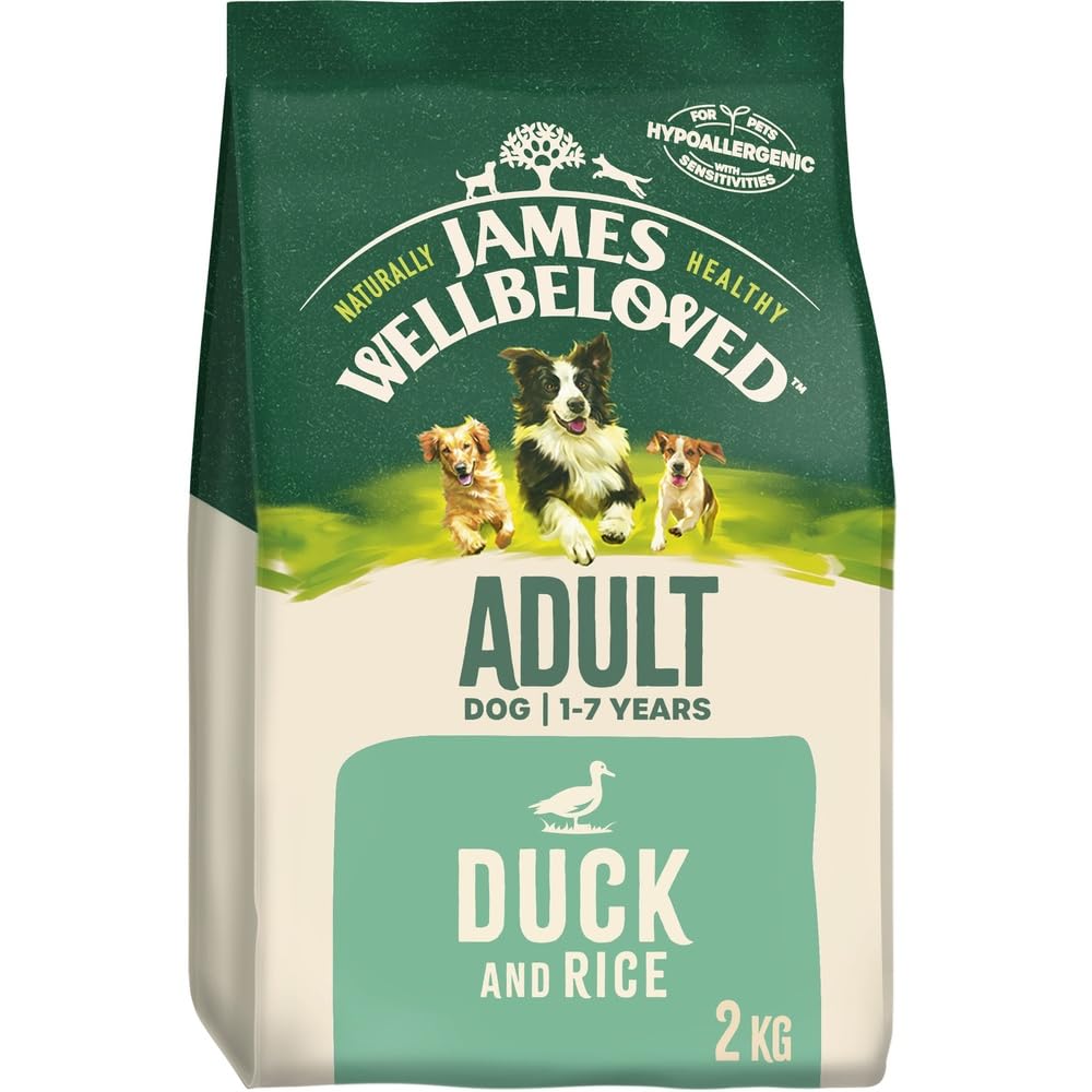 James Wellbeloved Dog Adult Hypoallergenic Dry Food Turkey and Rice 2 kg