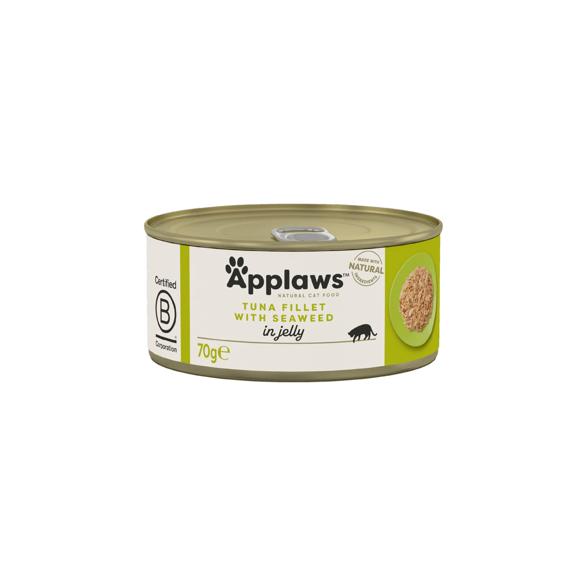 Applaws 100% Natural Wet Cat Food 24 x 70g Tuna Fillet Tins in Broth