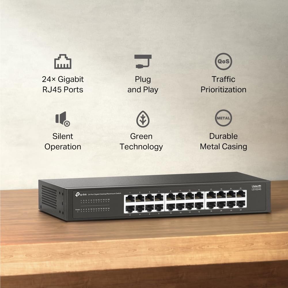 TP-Link EH210 Ethernet Splitter, 1 to 2 Gigabit Network Switch
