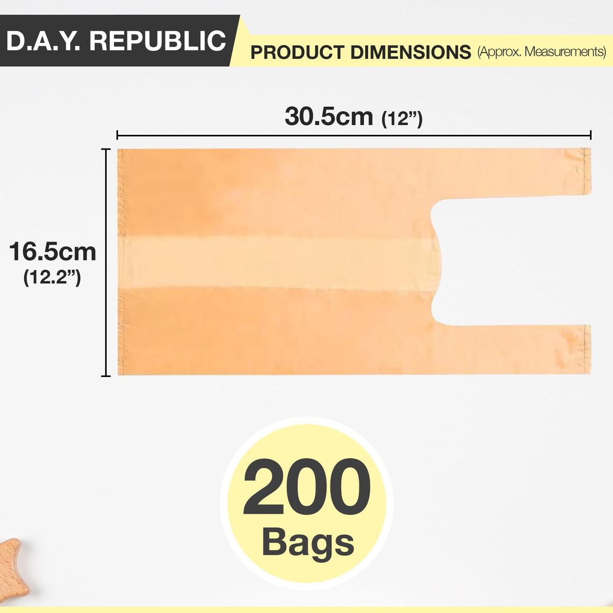 D.A.Y. Republic 150 Nappy Bags Fragranced Diaper Disposal Bags, Tie Handle