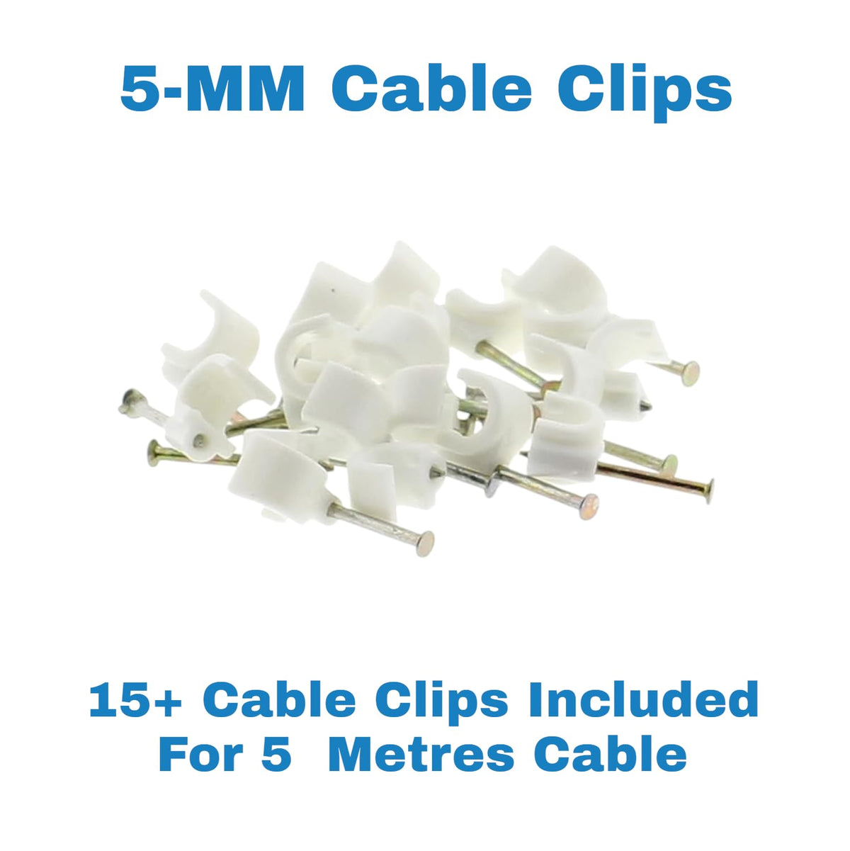 3C2V TV Coaxial Cable 8M - Nickel Plated RF Coax Extension Lead for Freesat, Aerial Socket, Freeview, Sat,DVD,VCR,SKY, Smart U-HD TV, Virgin, BT, Antenna Box, Y Splitter, Signal Booster 8.0 Meter