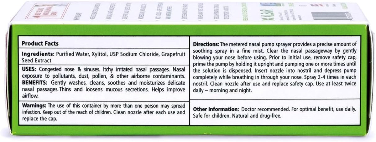 Xlear Natural Nasal Spray with Xylitol, 45 ml (Pack of 1)