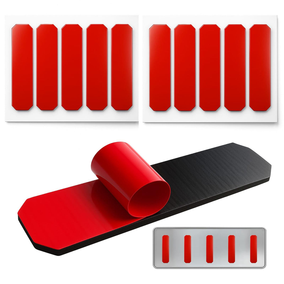 Ormith Double Sided Tape Heavy Duty 48 Pcs | Strong Double Sided Sticky Pads for Outdoor Indoor Wall Mounting | Water Proof Adhesive Strips for Quick Damage-Free Hanging (50 x 30mm)