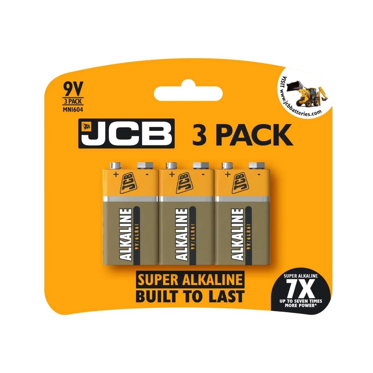 S12110 JCB D Size Super Alkaline Batteries - Pack of 4
