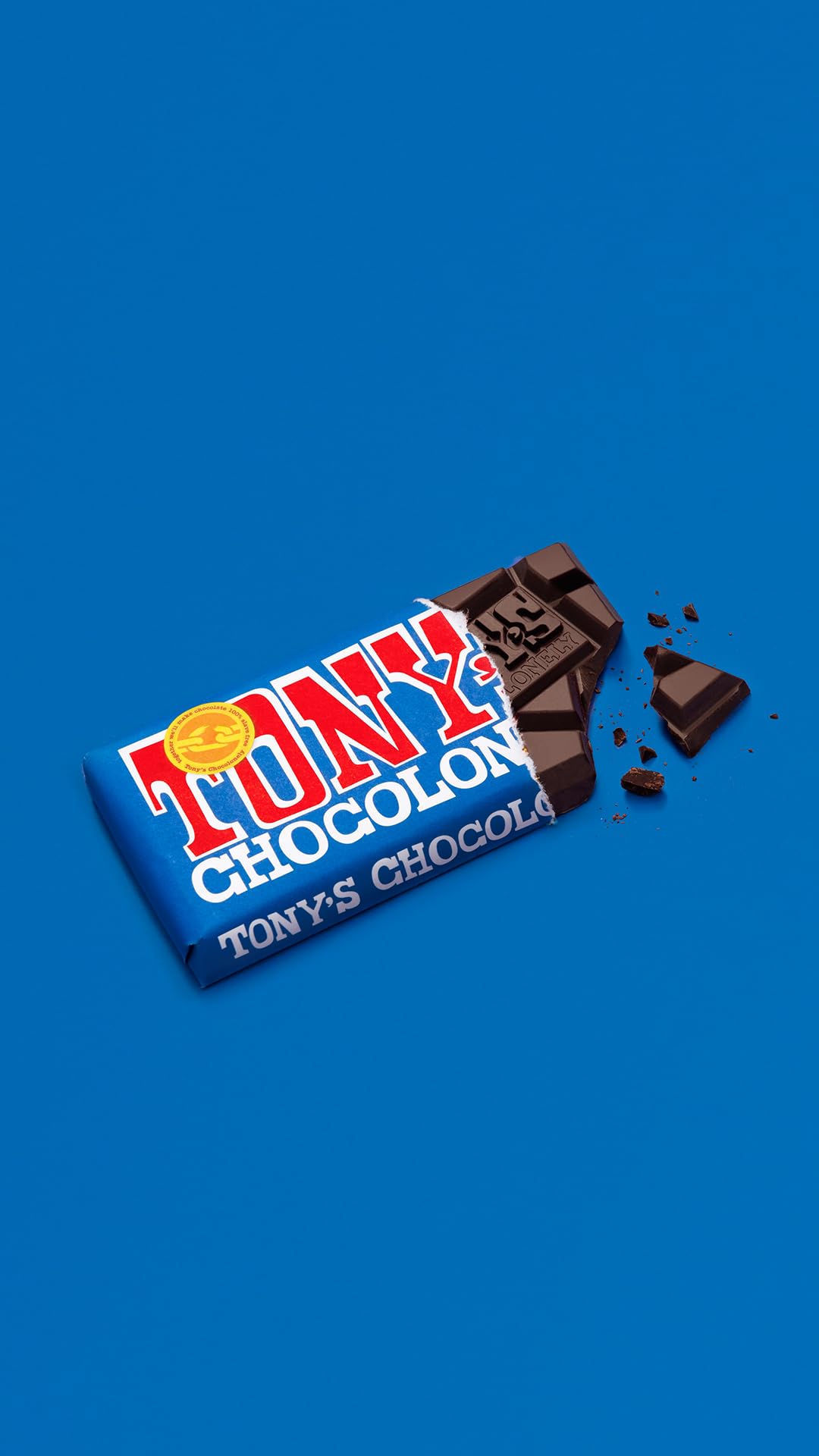 Tony's Chocolonely Milk Chocolate Bar - 180g Belgian Fairtrade Chocolate, Gift, 32% Cocoa, Vegetarian