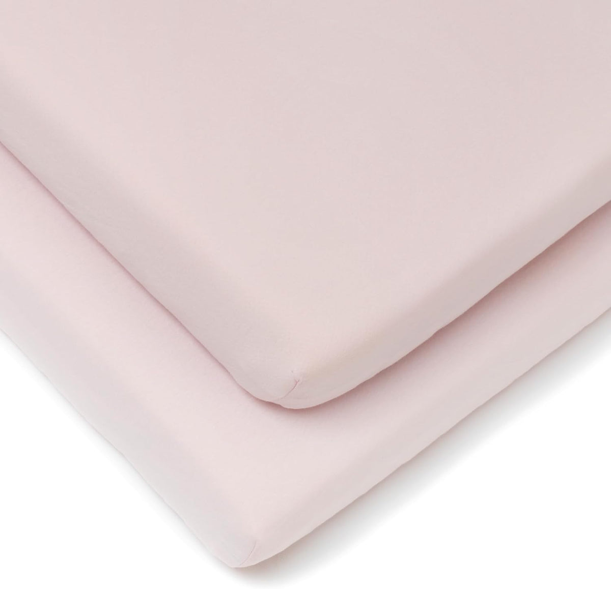 Clair de Lune 2 Pack Jersey Cotton Cot Bed Sheets 70 x 140 cm (Pink)