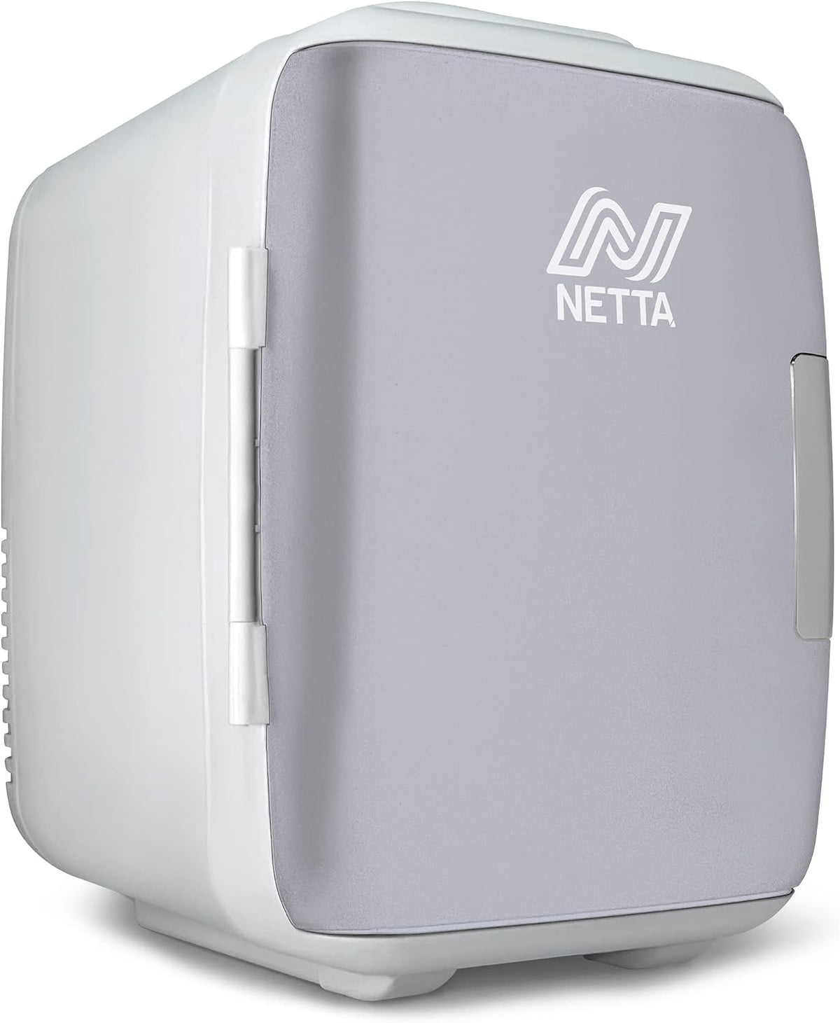 NETTA 5L Mini Fridge - Portable Small Fridge for Drinks, Snacks, Skincare - For Bedroom, Student Dormitory, Office With Cooling And Warming Function - AC/DC Portable – White