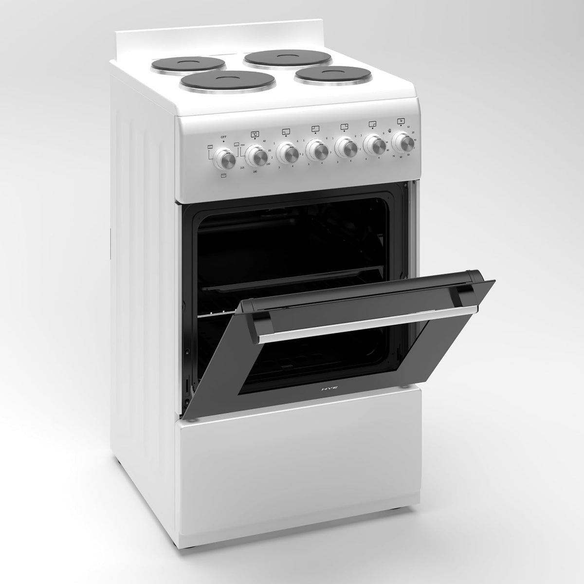 HYE 50cm Freestanding Cooker - Electric Cooker with Kitchen Stove, white