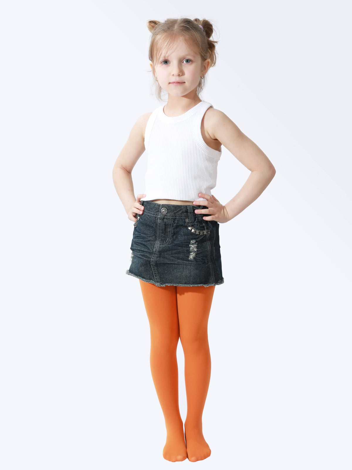 EVERSWE Girls Semi Opaque Tights, 40D Microfiber Tights
