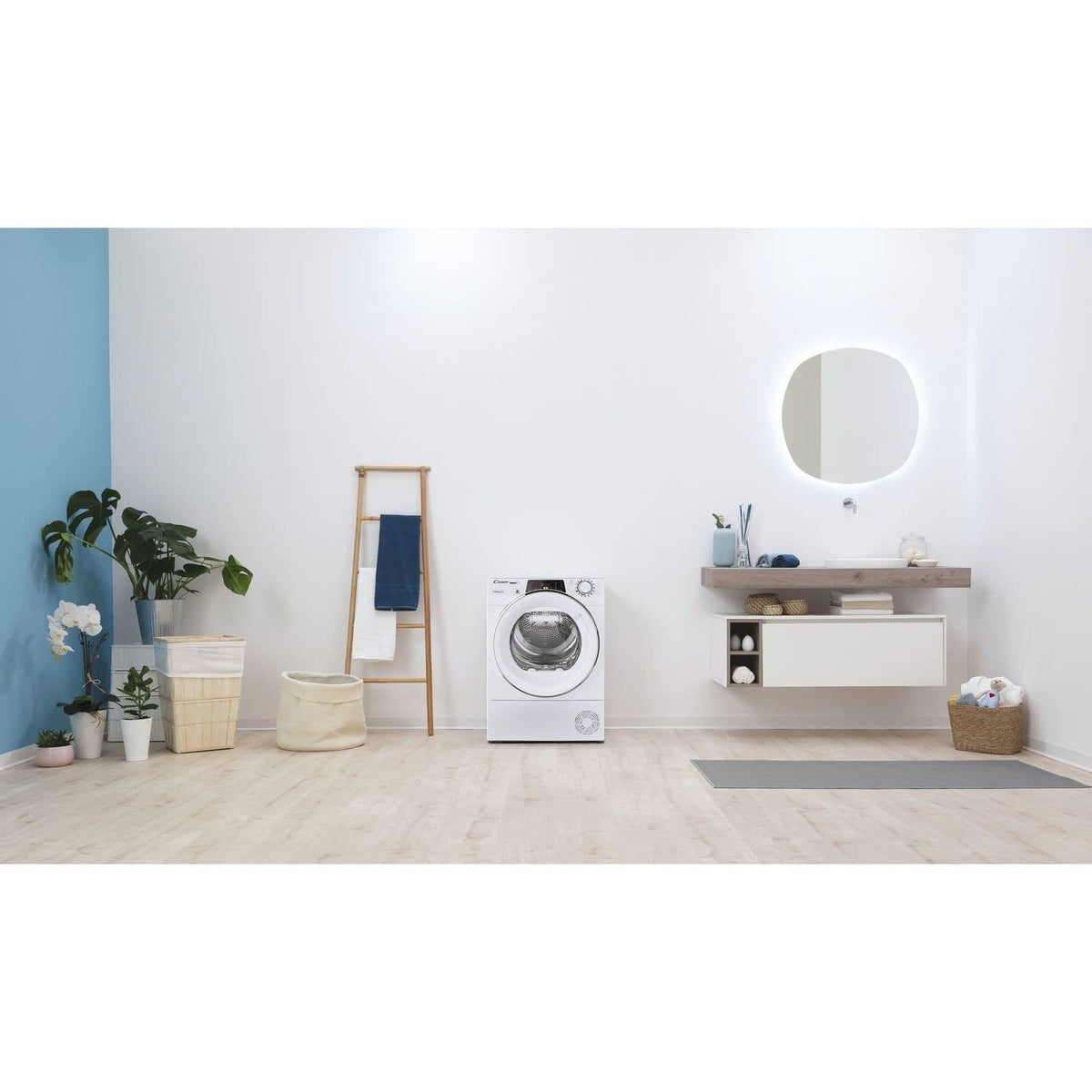 Candy Smart Condenser Tumble Dryer, 8kg, E Class, White