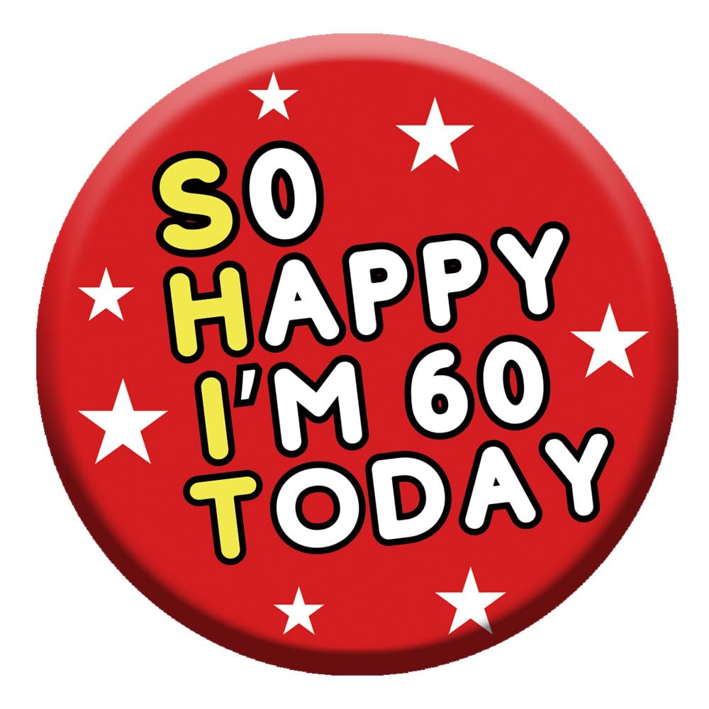 Birthday Badge 76mm With Metal Back