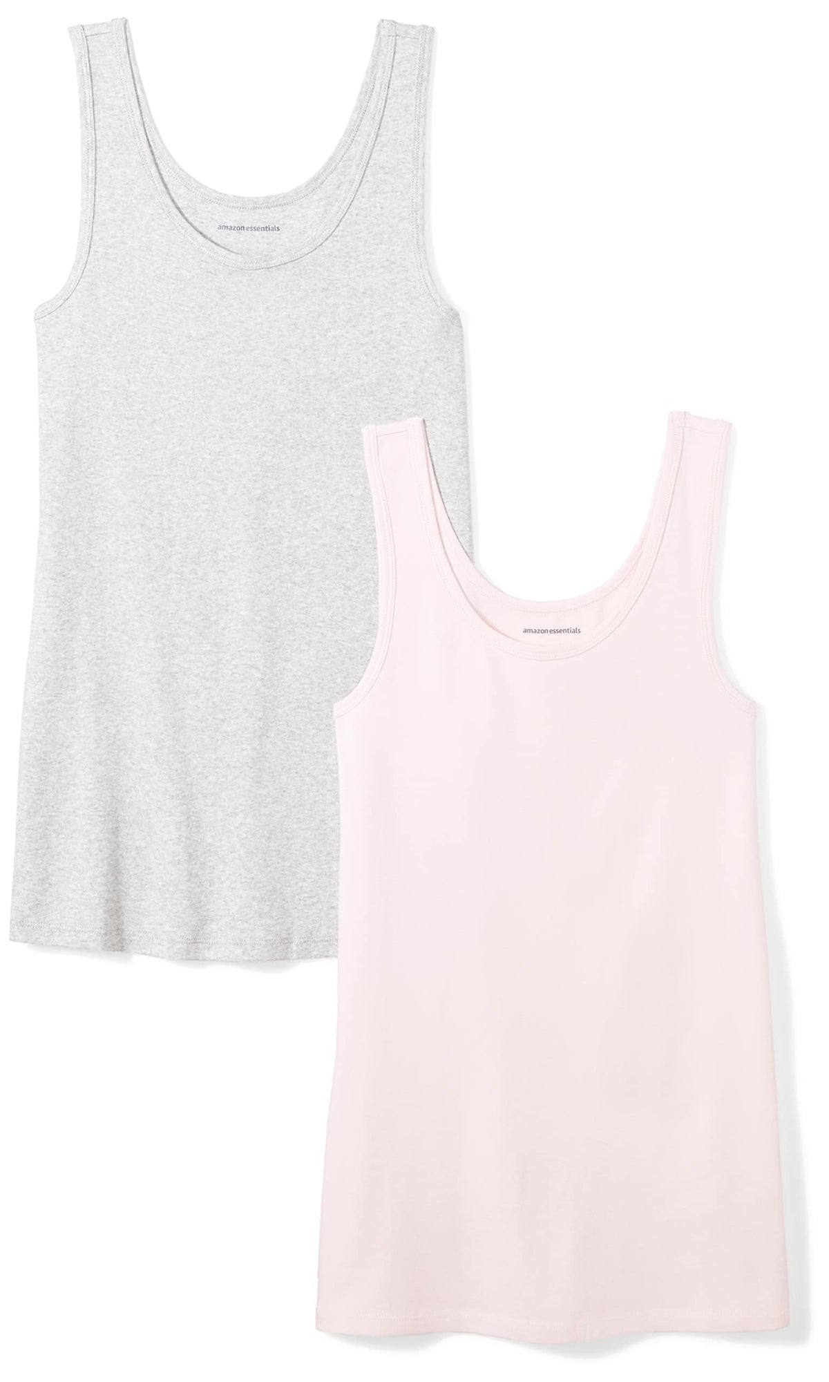 Amazon Essentials Women's Slim-Fit Vest, Pack of 2