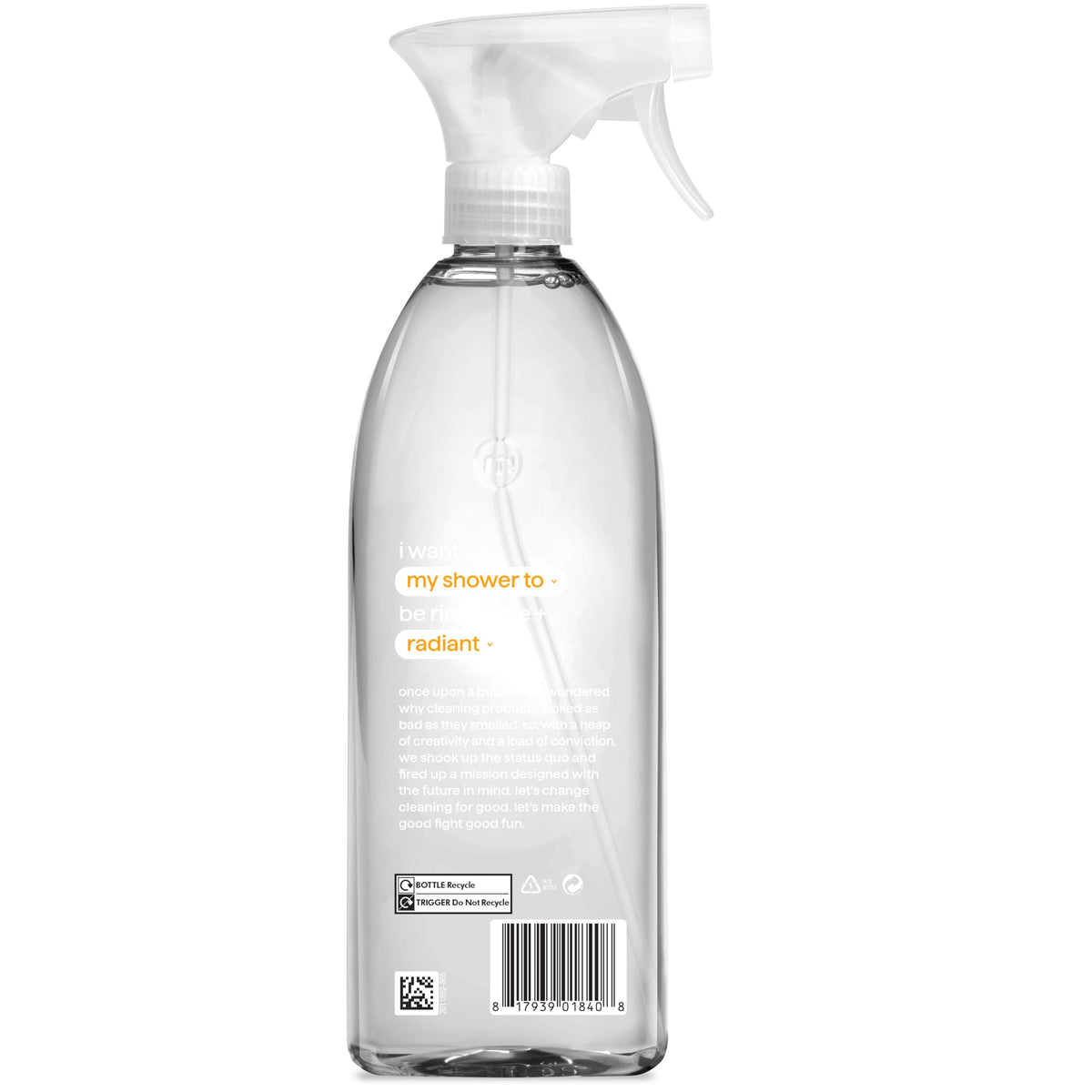 Method Daily Shower Cleaner Spray, Ylang Ylang, No Rinse, 828ml