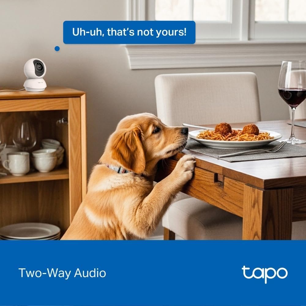 Tapo C200 Full HD Pan/Tilt Indoor Security Camera Pet Camera House Security