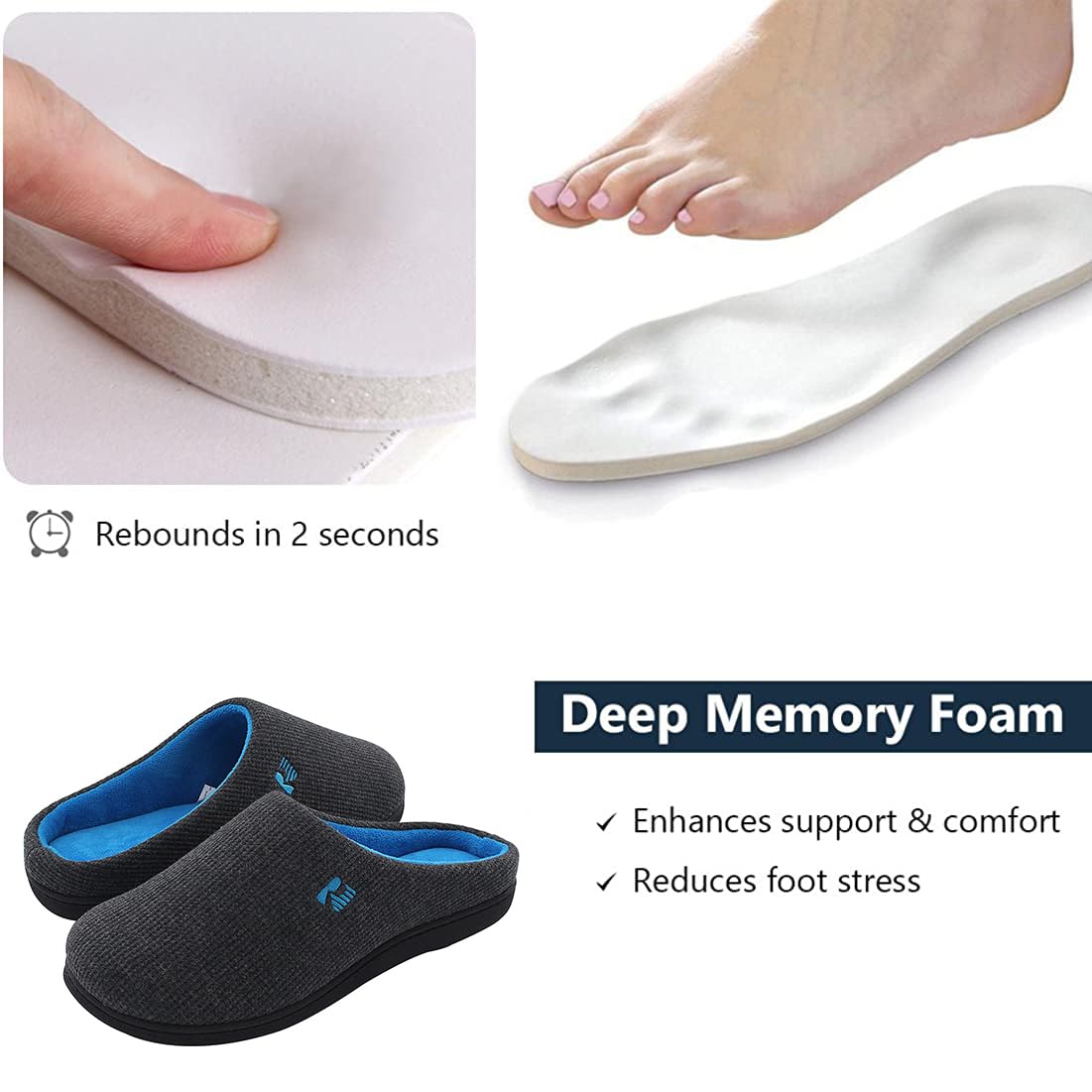 RockDove Women's Original Two-Tone Memory Foam Slipper