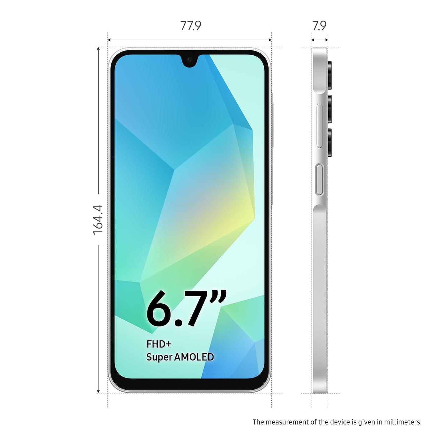 Samsung Galaxy A16 4G Android Smartphone, Super Amoled 6.7" Screen, Multiple Cameras, 128GB Storage, Blue Black, 3 Year Manufacturer Extended Warranty (UK Version)