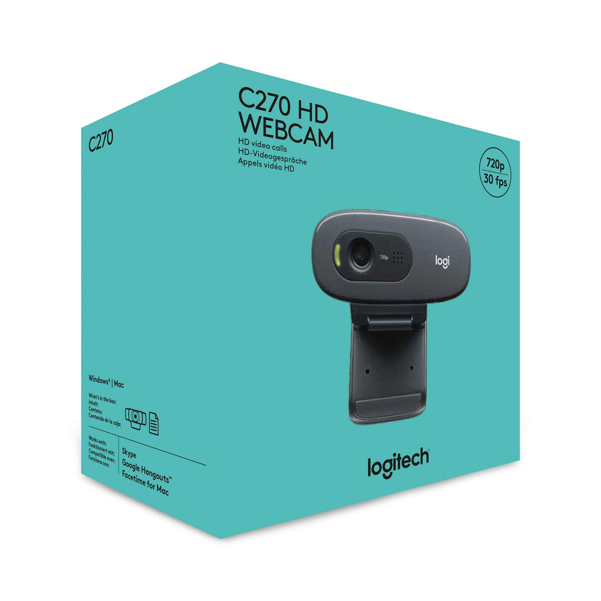 Logitech Brio 100 Full HD Webcam for Meetings and Streaming