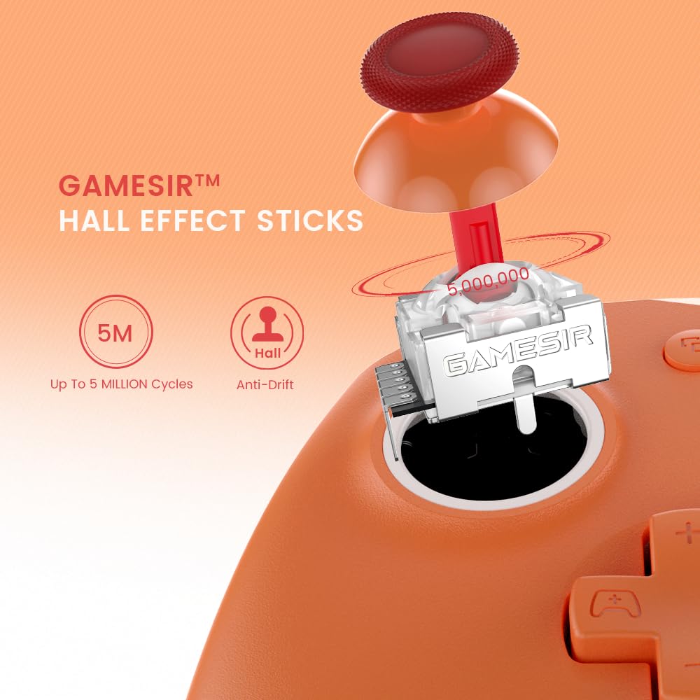 GameSir G7 SE Officially Licensed Xbox One Controller With Hall Effect Sticks for Windows 10/11, Xbox One, Xbox Series X/S, PC Gamepad with 3.5mm Earphone Port, Programmable Back Button