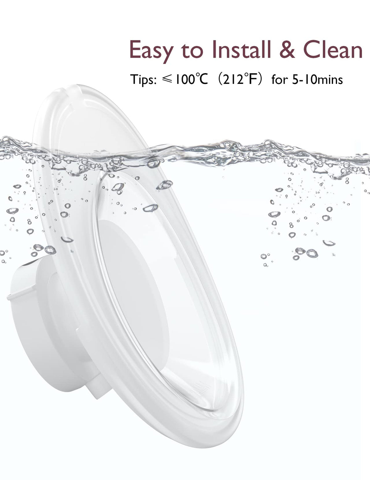 Momcozy Full Set Collector Cup Only Compatible with Momcozy M5 NOT for Others. Original M5 Breast Pump Replacement Accessories (160ml, with Double-Sealed Flange 24mm)