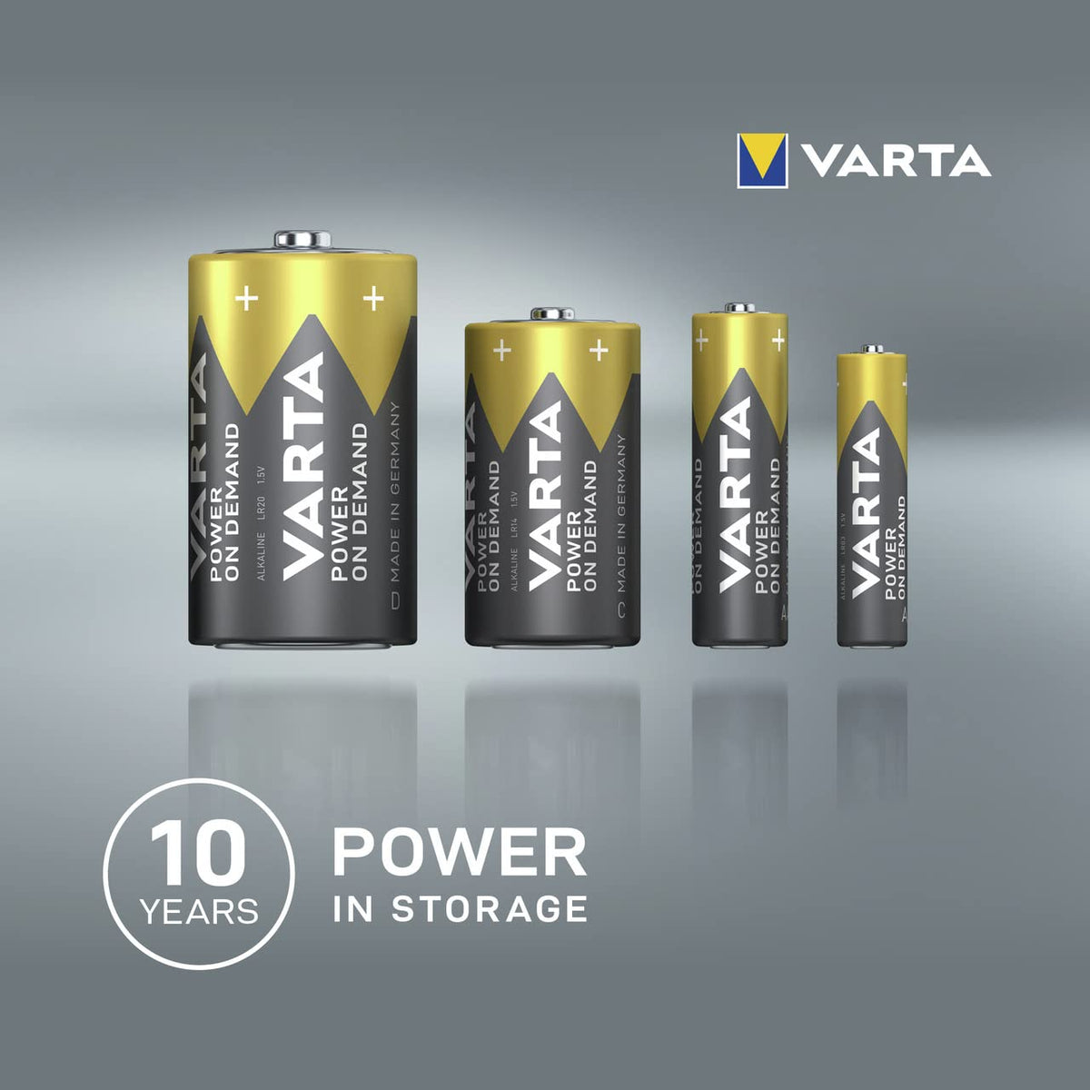 VARTA Batteries AA, Pack of 40, Power on Demand, Alkaline, 1.5 V