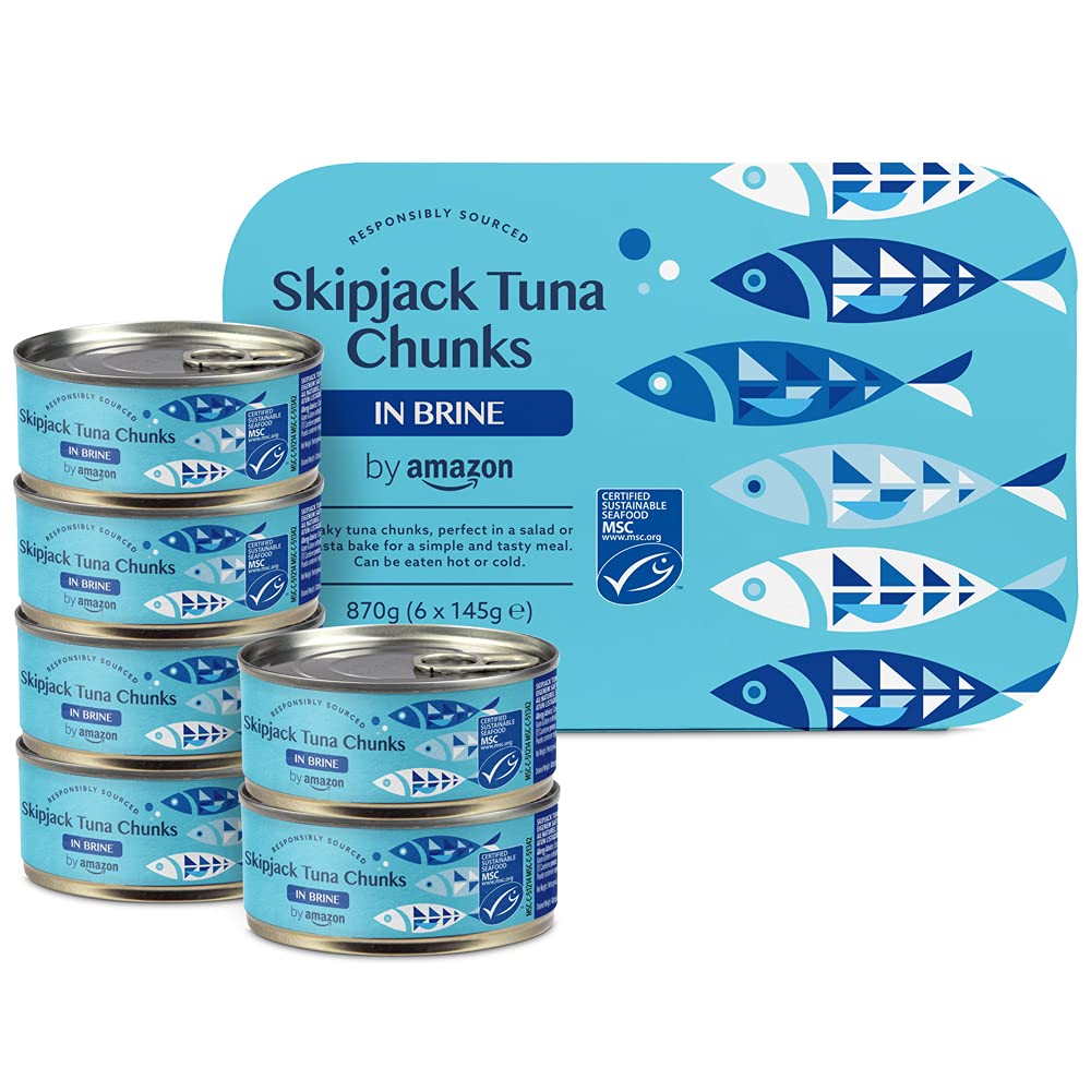 by Amazon MSC Skipjack Tuna Chunks in Spring Water, 4x145g