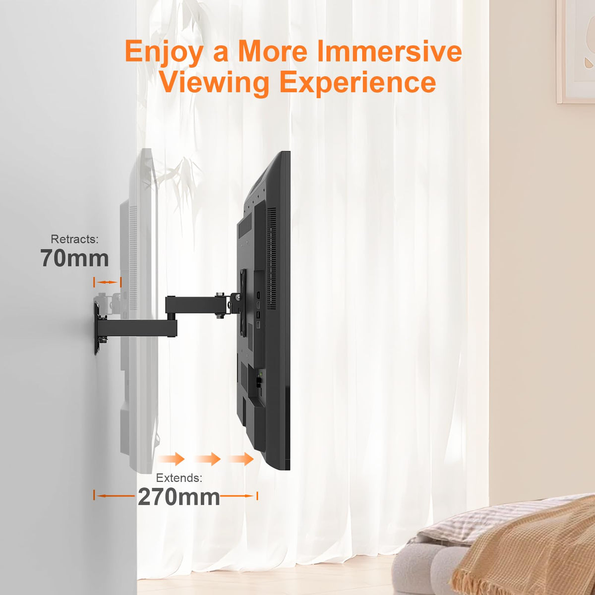GRIFEMA Tilt TV Wall Bracket for 26 to 65 Inch TVs