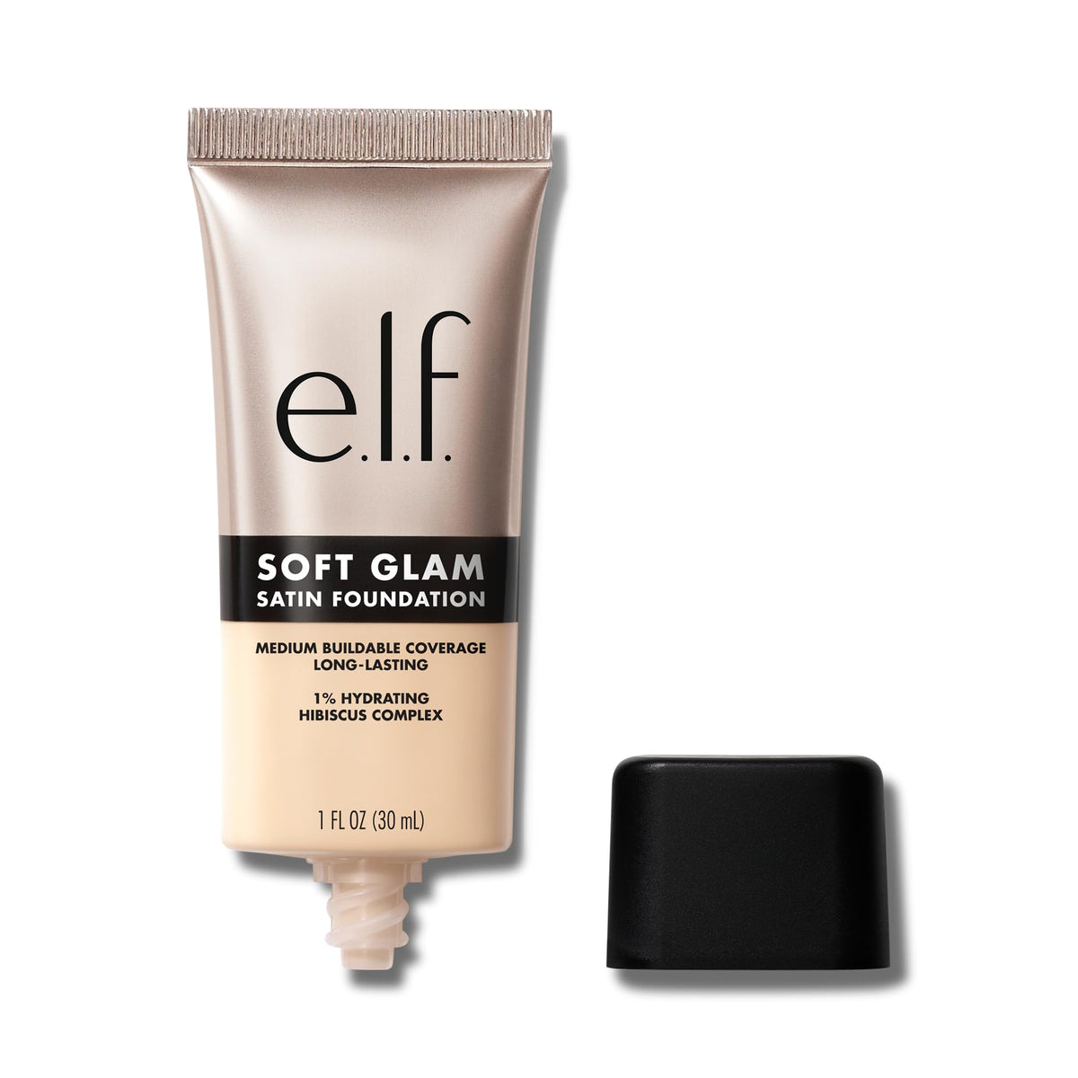 e.l.f. Soft Glam Foundation, Medium Coverage, Long-Lasting & Buildable Foundation For A Smooth, Satin Finish, Vegan & Cruelty-Free, 21 Light Neutral